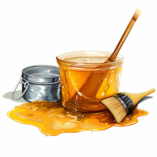Cleaning clipart in the style of Oil painting, on a white background