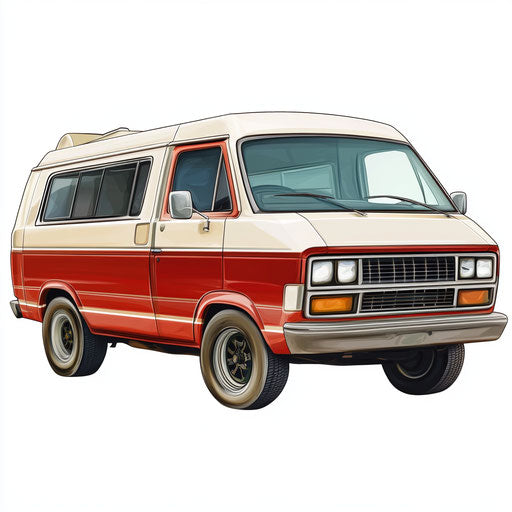 Realistic clipart of a Minivan, high resolution, isolated