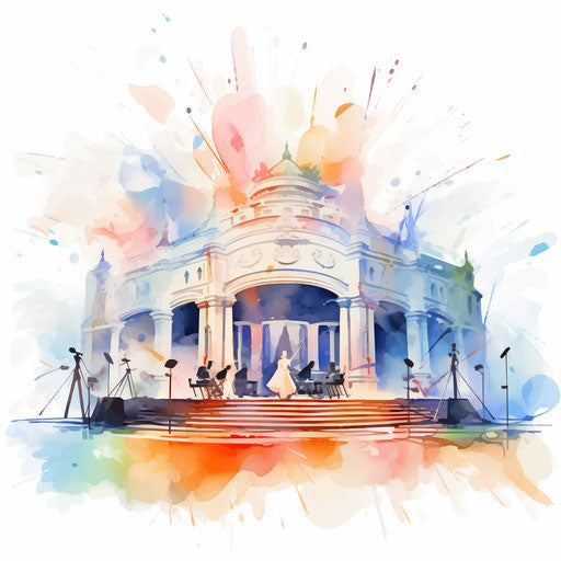 Stage in the style of Impressionistic Art