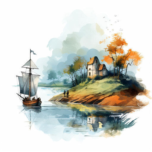 Illustration of a story in oil painting style