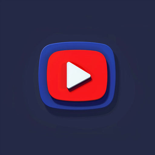 Classic logo for YouTuber with traditional font on navy blue background, exuding reliability