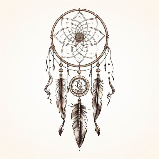 Detailed Dream Catcher Tattoo Kit