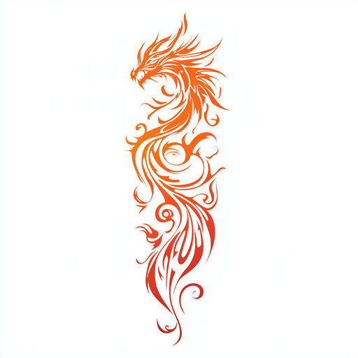 Tribal Dragon Tattoo Tattoo Artistic Design