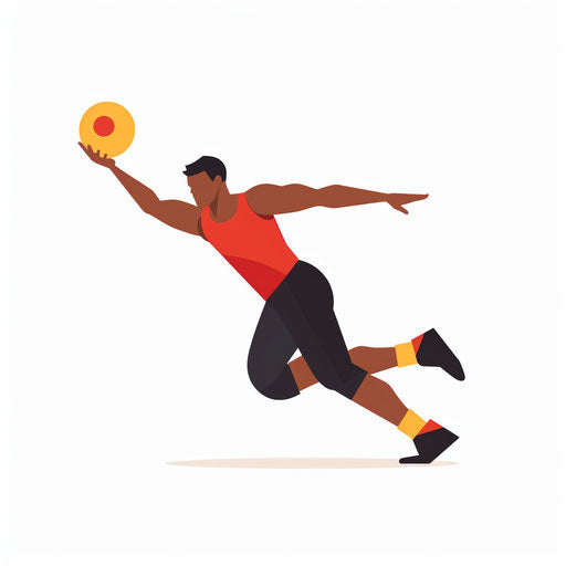 Minimalist dodgeball clipart on white background