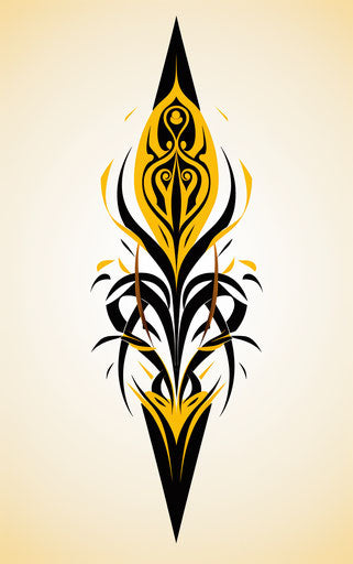 Tribal tattoo design wikiHow, symmetrical abstraction, white background