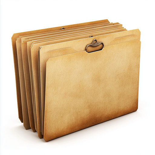 Realistic clipart of Manila Folders