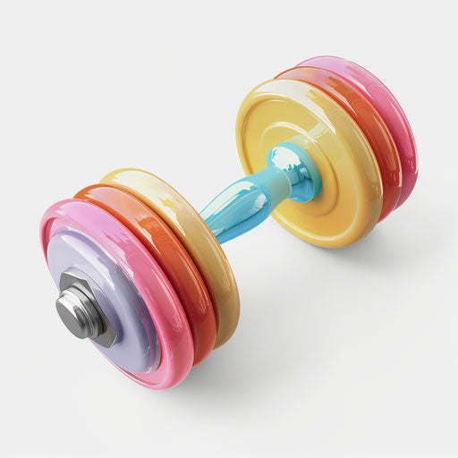 Realistic weight clipart on flat white background