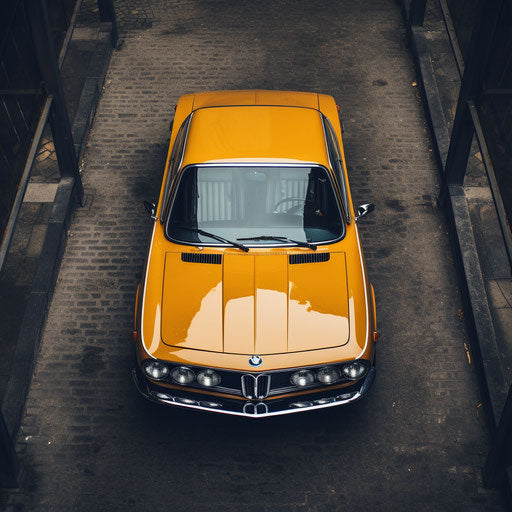 Classic car top view