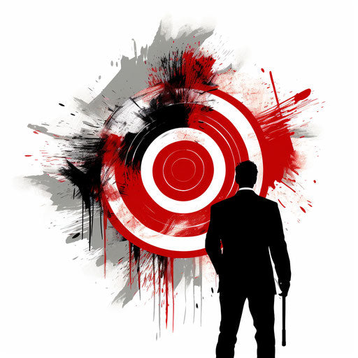 Elegant silhouette on white background