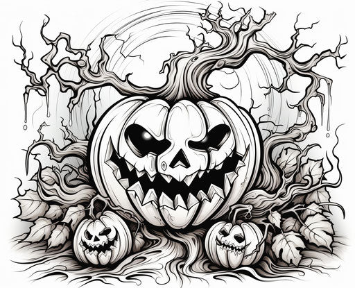Halloween pumpkin coloring, captivating 31:25