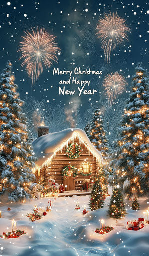 Scalable Merry Christmas And Happy New Year Caricature Clipart Vectors for Design Flexibility