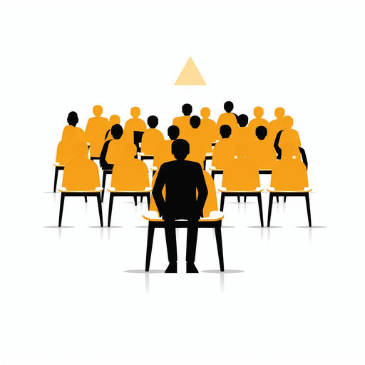 Minimalist illustration on white background