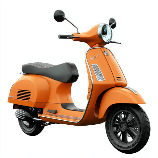 Realistic clipart of a motorized scooter