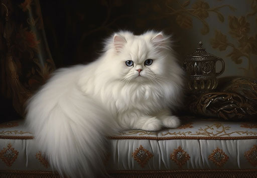 Persian cats breeding for sale, white and silver style