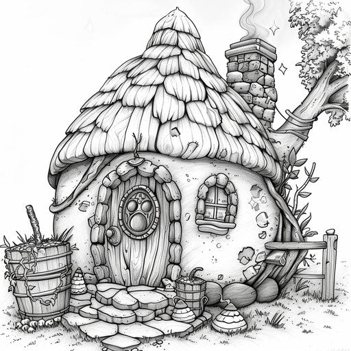 Fairy house in an acorn