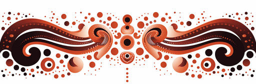 Tattoo design with tribal pattern and distorted shapes