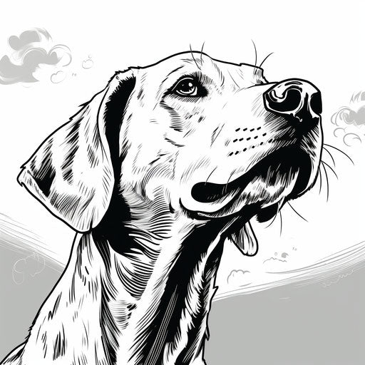 Drawing of dogs inspired by Becky Cloonan's style