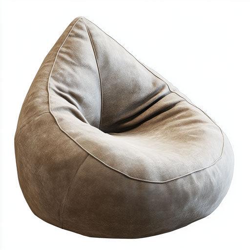 Photo realistic clipart of a Bean Bag Chair, high-res, isolated