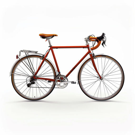 Bicycle clipart in a photo realistic style on white background