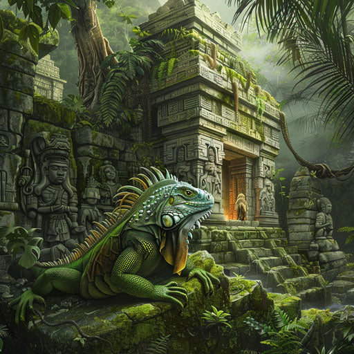 Iguana explorer discovers hidden temple in jungle