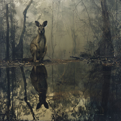 Wild Beauty of the Swamp: an Australian Wallaby