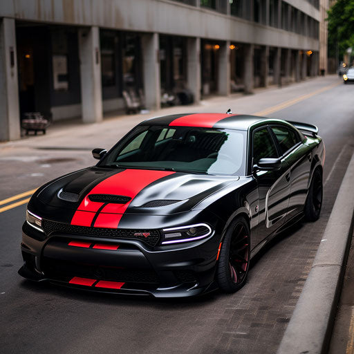 Racing stripes on Dodge Charger Hellcat