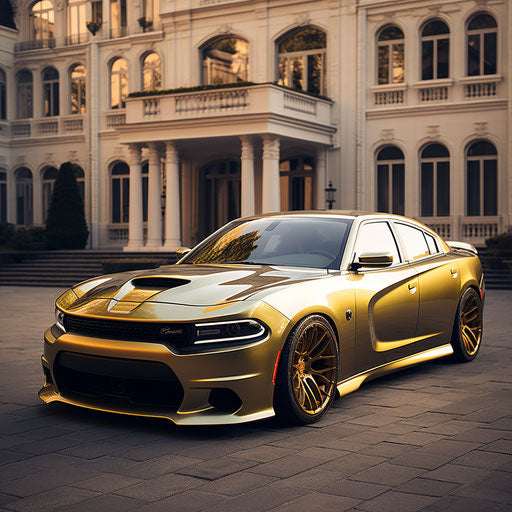 Dodge charger hellcat gold