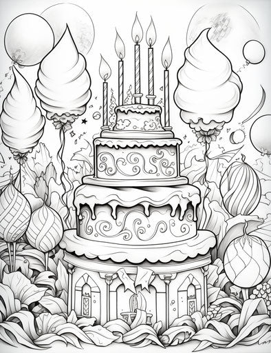 Happy birthday coloring pages and free happy coloring pages