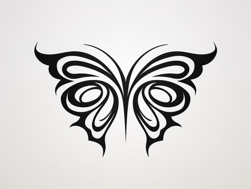 Minimalist tribal wings of animal intensity