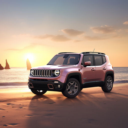 Light pink metallic off-road vehicle