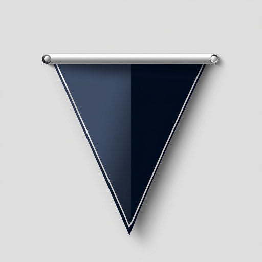 Modern stylized banner logo with shadow effects