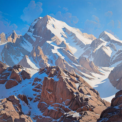 Snowy peaks of Jebel Jais, Jimmy Chin style