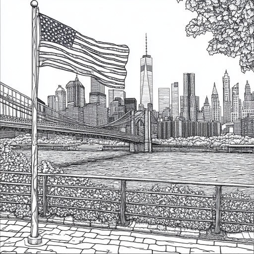 Learning Through Flag Coloring Pages