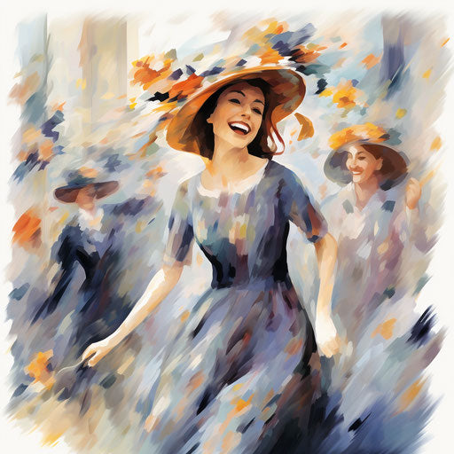 Happy Friday in the style of Impressionistic Art