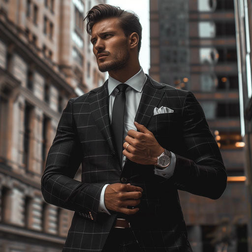 Modern businessman in sophisticated suit