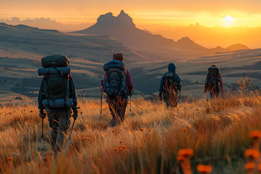 Exploring African trails with local wildlife and flora