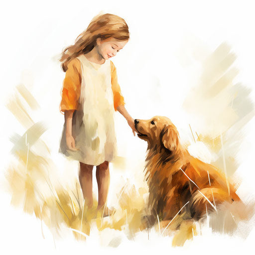 Kindness clipart in the style of Impressionistic Art, on a white background