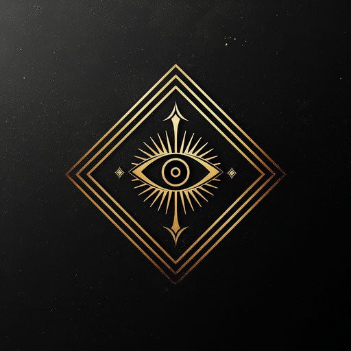 Luxury photography logo with gold accents on black background