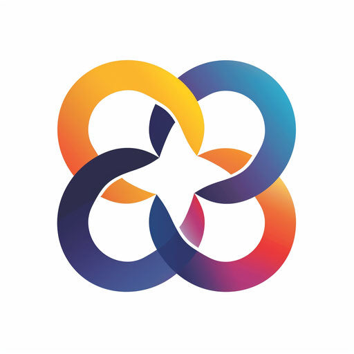 Symbol of collaboration and connection with empty space