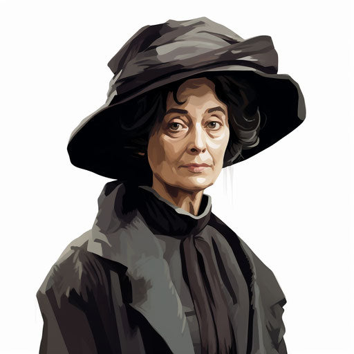 Aunt clipart in the style of Chiaroscuro Art, on white background