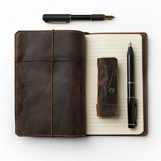 Diary clipart in photo realistic style on white background