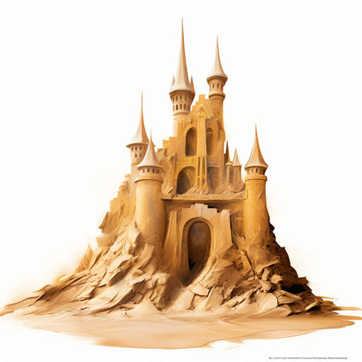 Sandcastle in Oil Painting Style