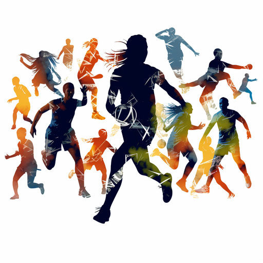 Physical education clipart in the style of Chiaroscuro Art