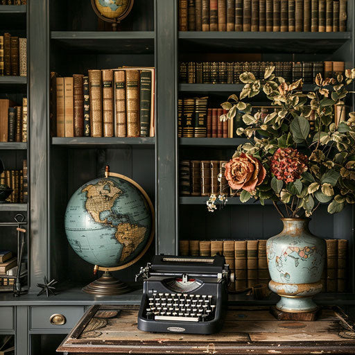 Vintage-inspired home office