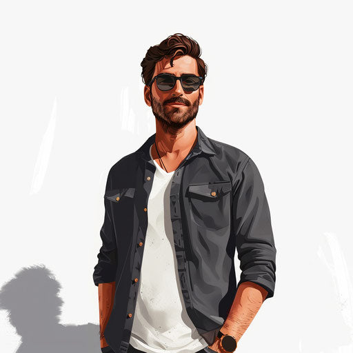 Realistic clipart of paperclip on flat white background