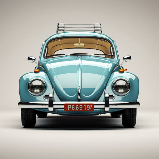 Front view of classic Volkswagen car