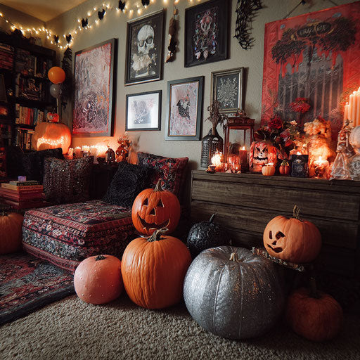 A Festive and Slightly Spooky Halloween Display