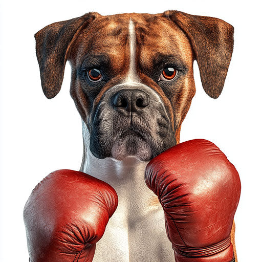 Realistic clipart of Boxers, high resolution, isolated
