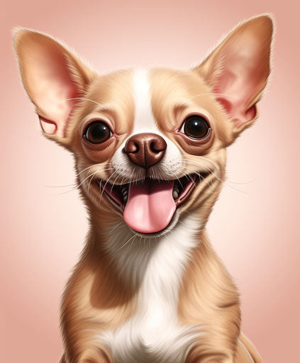 Chihuahua in Light Maroon and Light Brown Animated Drawing