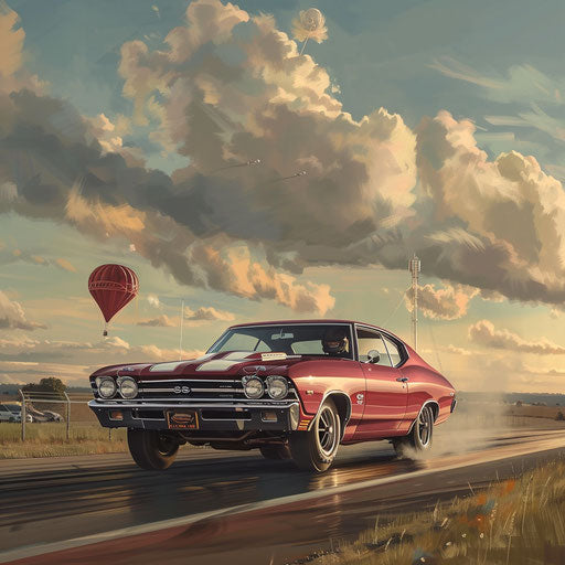 1969 Chevrolet Chevelle SS with drag racing setup